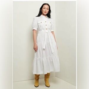 NWT Derek Lam 10 Crosby Midi Cotton Dress MSRP $346